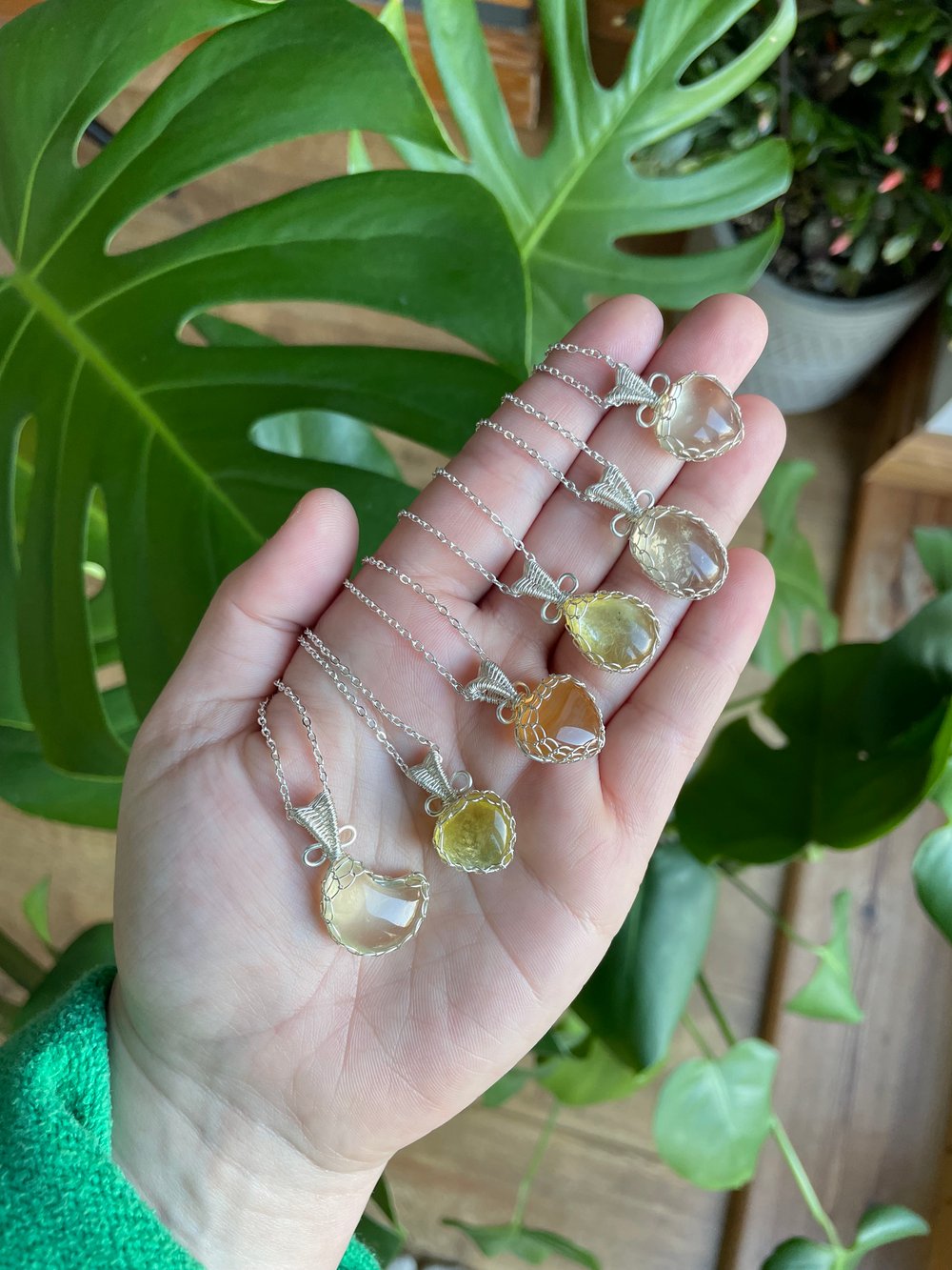 ray of sunshine crystal necklaces! 