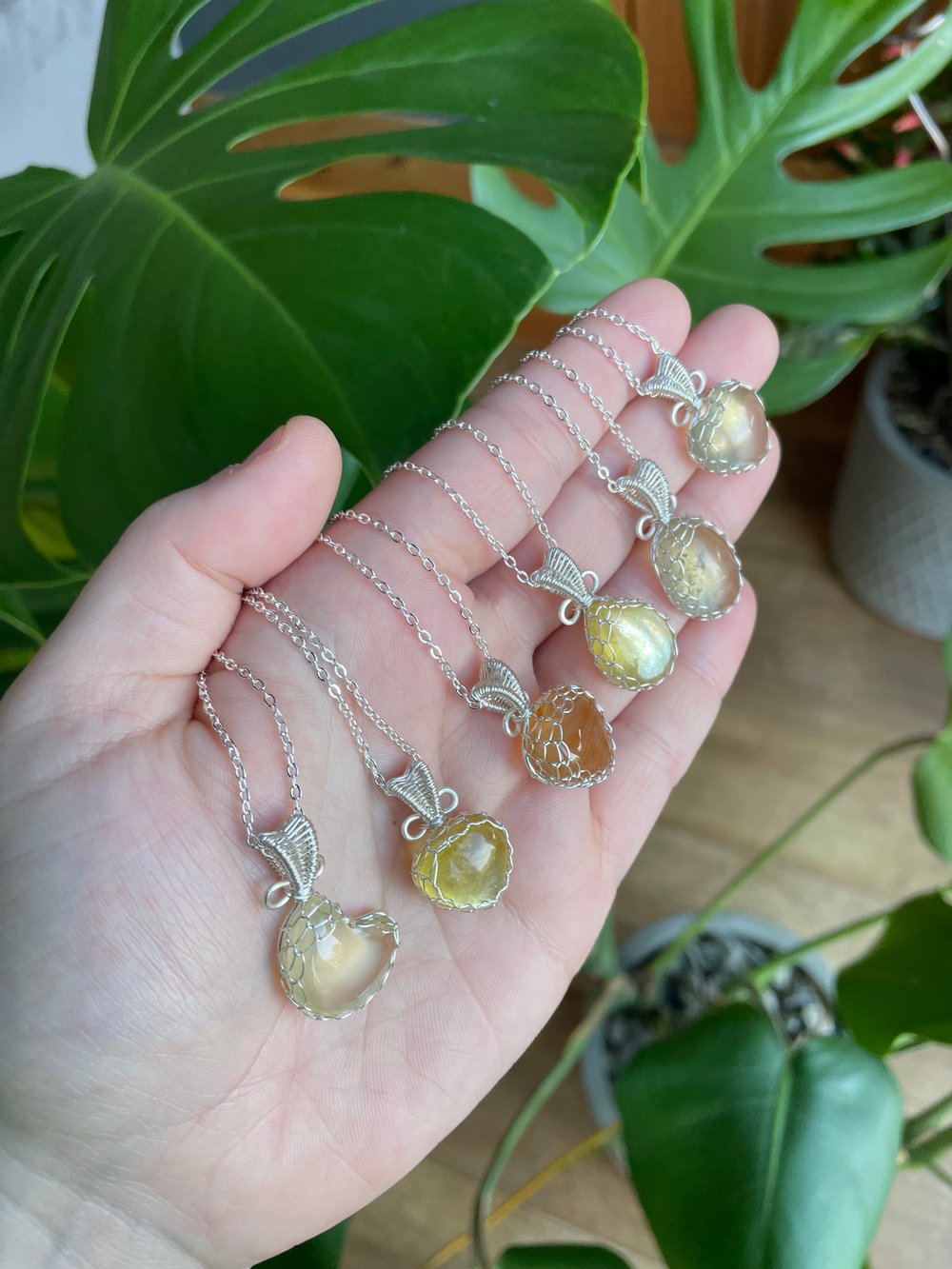 ray of sunshine crystal necklaces! 