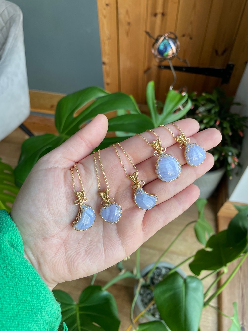 gentle waves crystal necklaces! 