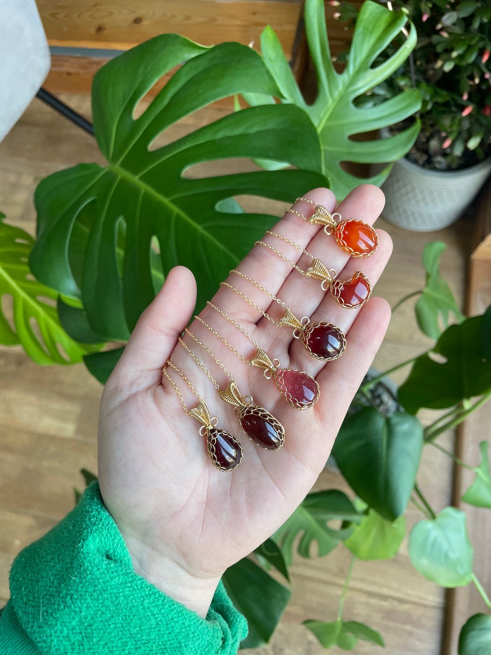 gingerbread latte crystal necklaces! 