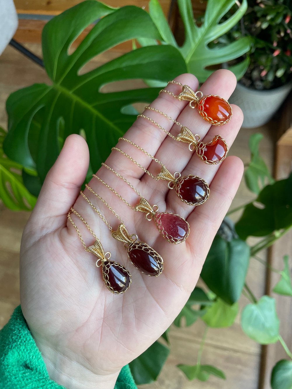 gingerbread latte crystal necklaces! 