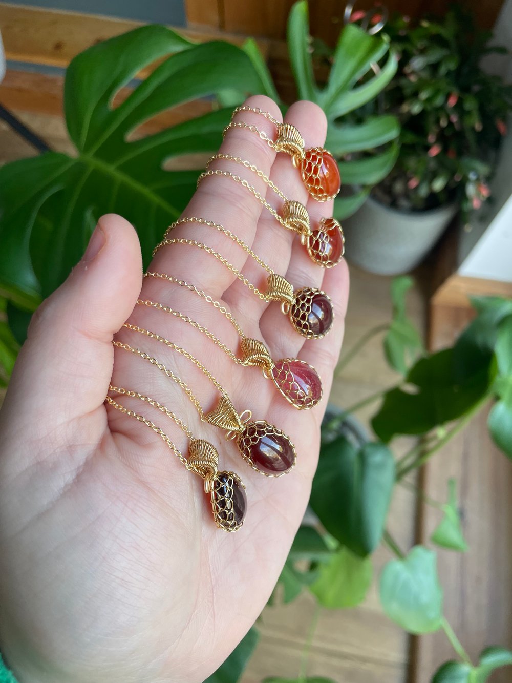 gingerbread latte crystal necklaces! 