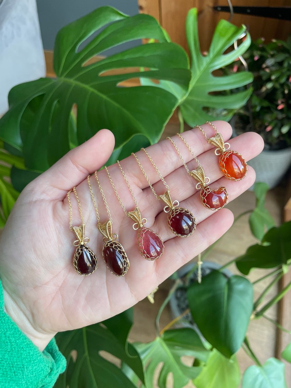 gingerbread latte crystal necklaces! 