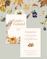 Image 1 of FAIRE PART MARIAGE AUTUMN