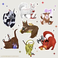 Image 1 of Baldur's Kitties (Stickers) | Baldur's Gate 3