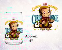The Curious Monkey Single Sided Uv Dtf Decal T3