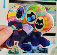 Image 1 of Candy Cat Holographic Sticker