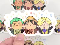 Image 2 of "Hug Me" Monster Trio | Buttons | Stickers