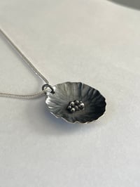 Image 3 of Small Silver blossom pendant 