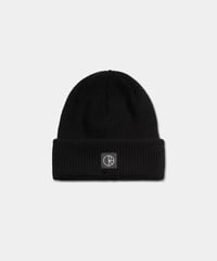 POLAR_DOUBLE FOLD MERINO BEANIE :::BLACK:::