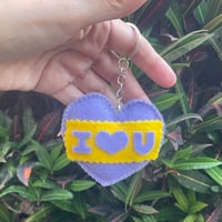 Image 6 of [DECOR] BTS Heart Felt Keychains