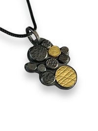 Image 2 of Black necklace with dots