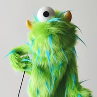 Image 1 of The CYCLOPS Critter Monster Puppet in Green