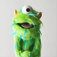 Image 2 of The CYCLOPS Critter Monster Puppet in Green