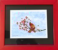 Winter Cardinal Framed Print
