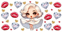 Image 2 of Monroe kisses UVDTF cup wrap 