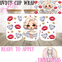 Image 1 of Monroe kisses UVDTF cup wrap 