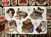 Breakfast and Coffee Sticker sheet