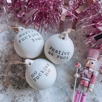 Sweary Ceramic Bauble 