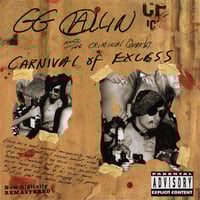 Image 1 of GG Allin & The Criminal Quartet "Carnival of Excess" CD