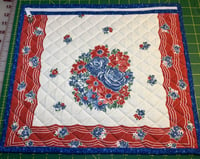 Image 1 of "Red & Blue Flowers" Project Bag