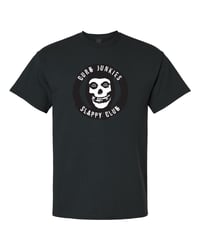 Image 1 of CJ "SLAPPY CLUB" FRONT PRINT BLACK T-SHIRT