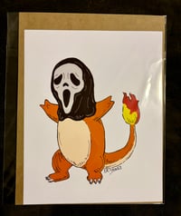 Ghostface Charmander 8x10 Print 