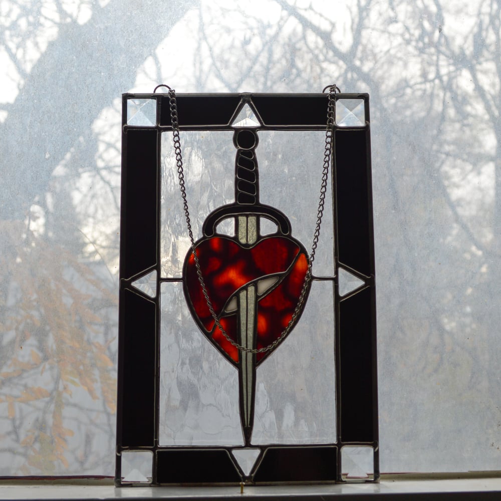 Image of Knife & Heart- Red Mottle