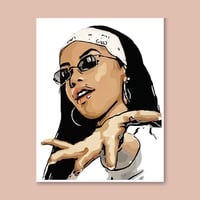 Aaliyah Poster Print 8.5x11 in