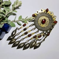 Image 1 of Vintage Turcoman Gold Wash Silver Pendant - (TS015)