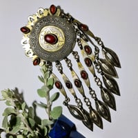 Image 2 of Vintage Turcoman Gold Wash Silver Pendant - (TS015)