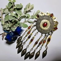 Image 2 of Vintage Turcoman Gold Wash Silver Pendant - (TS014)
