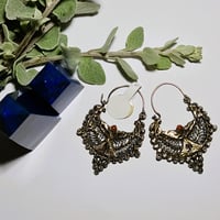 Image 3 of Vintage Kuchi Silver Angel Earrings - (TS010)