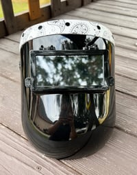 Image 3 of Bandana Leather Welding Helmet
