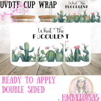 Succulent UVDTF cup wrap