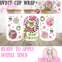 Grinchy on the inside UVDTF cup wrap