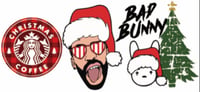 Image 2 of Bad Bunny Christmas UVDTF cup wrap