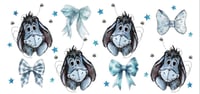 Image 2 of Eeyore bows UVDTF cup wrap 
