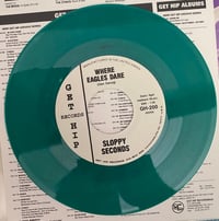 Image 2 of SLOPPY SECONDS - "Where Eagles Dare" 7" Single (Green Vinyl) 