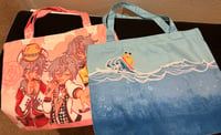 Image 2 of zippered tote bags (with inner pocket!)