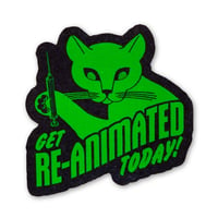 Image 1 of Get Re-Animated Cat Sticker 