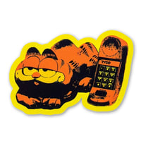 Image 1 of Garfield Orange Cat Phone Sticker