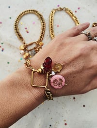 Image 4 of Bracciale in acciaio dorato