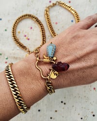 Image 5 of Bracciale in acciaio dorato