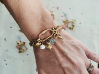 Image 6 of Bracciale in acciaio dorato