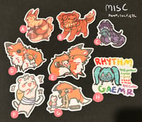 Image 1 of misc stickers, stickersheets (TGCF, Vocaloid, pokemon, ETC.)