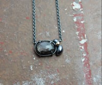 Image 1 of Grey sapphire storm necklace