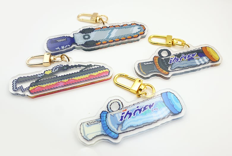 SPLATOON WEAPONS PIXEL ACRYLIC CHARM 2