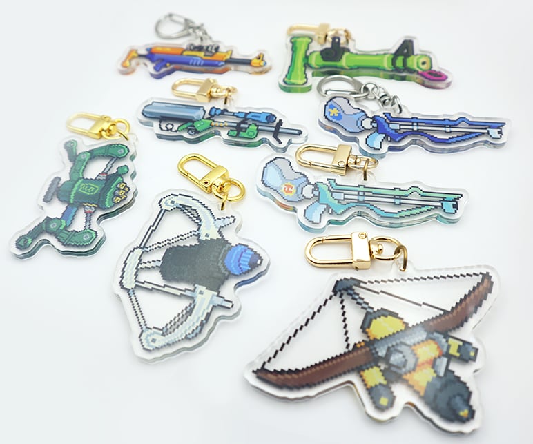 SPLATOON WEAPONS PIXEL ACRYLIC CHARM 2