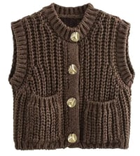 Image 1 of Brown Knitted Vest